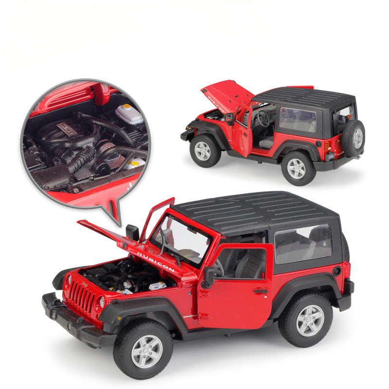 1/24 Scale 2007 Jeep Wrangler Rubicon Diecast Model Car