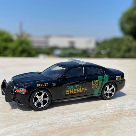 1/64 Scale 2011 Dodger Charger County Sheriff Deputy Police Car Diecast Model