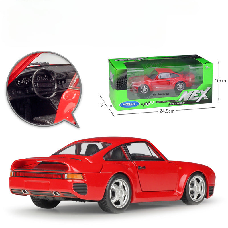 1/24 Scale Porsche 959 Sports Car Diecast Model