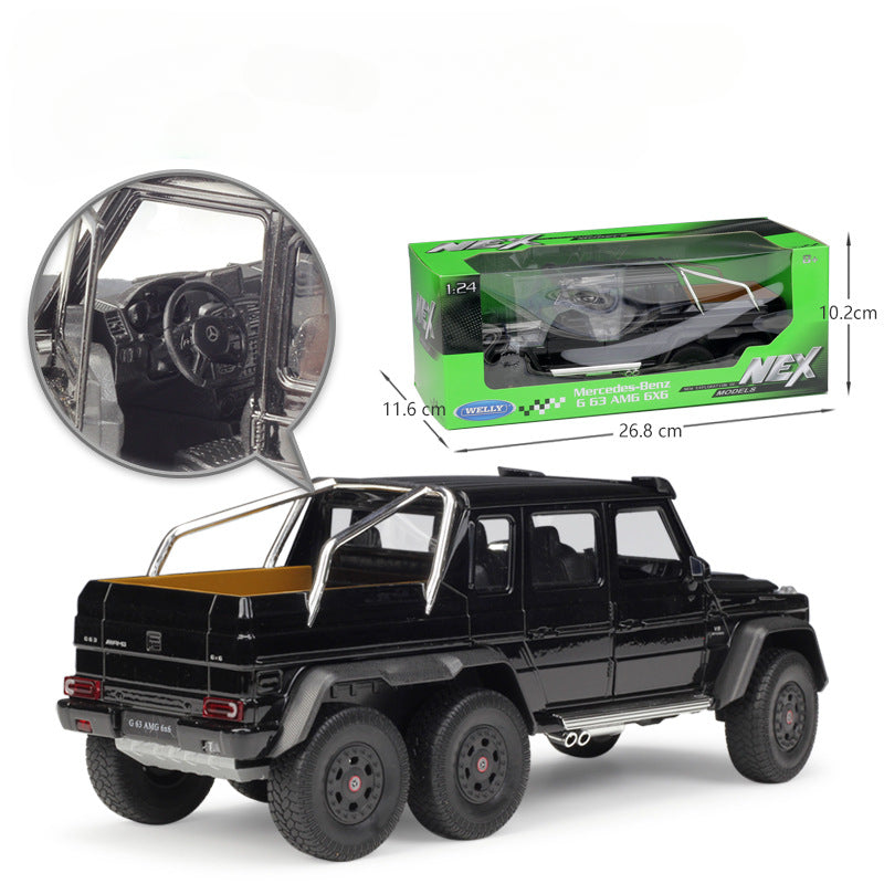 1/24 Scale Mercedes-AMG G63 6x6 Pickup Truck Diecast Model Car