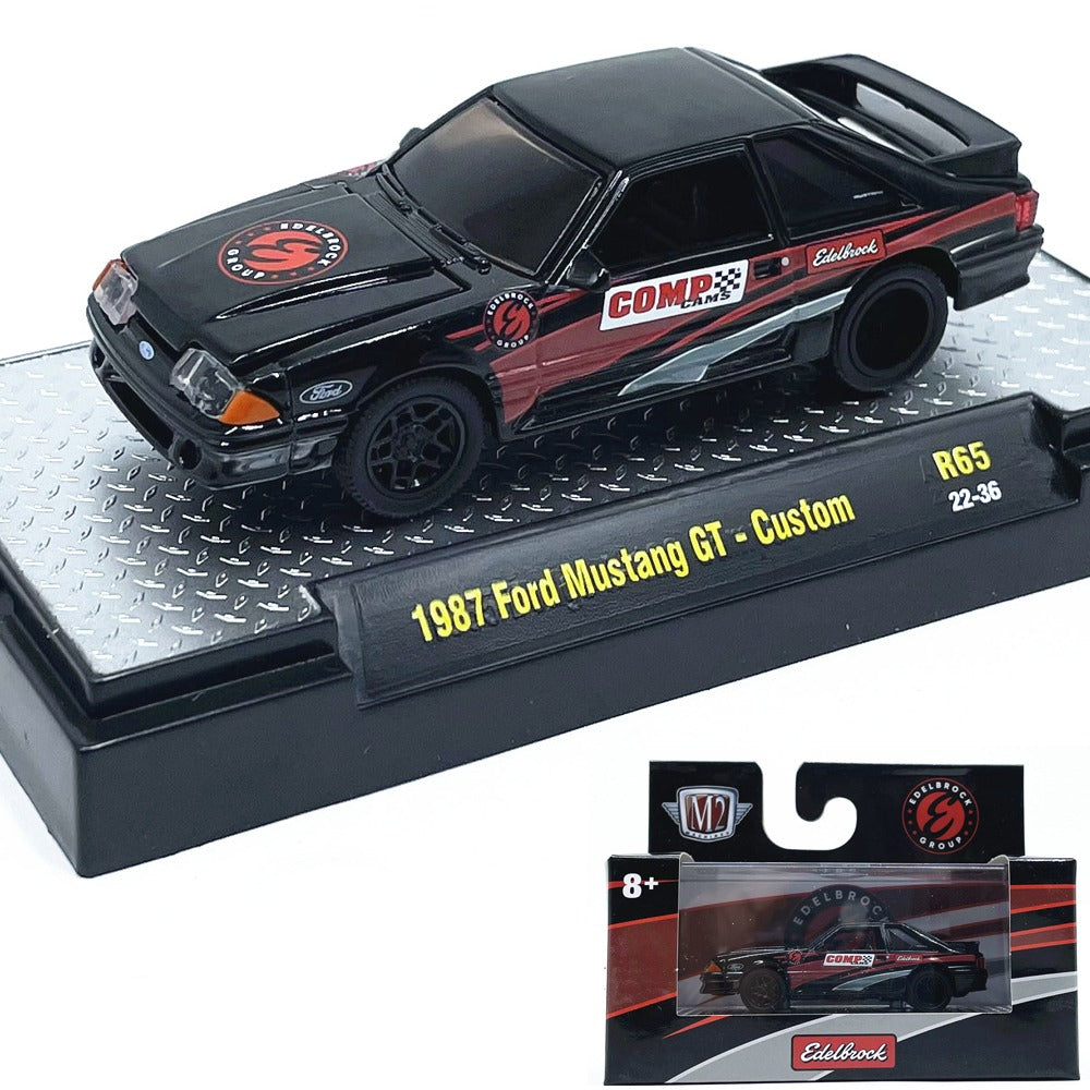 1/64 Scale 1987 Ford Mustang GT Custom Sports Car Diecast Model