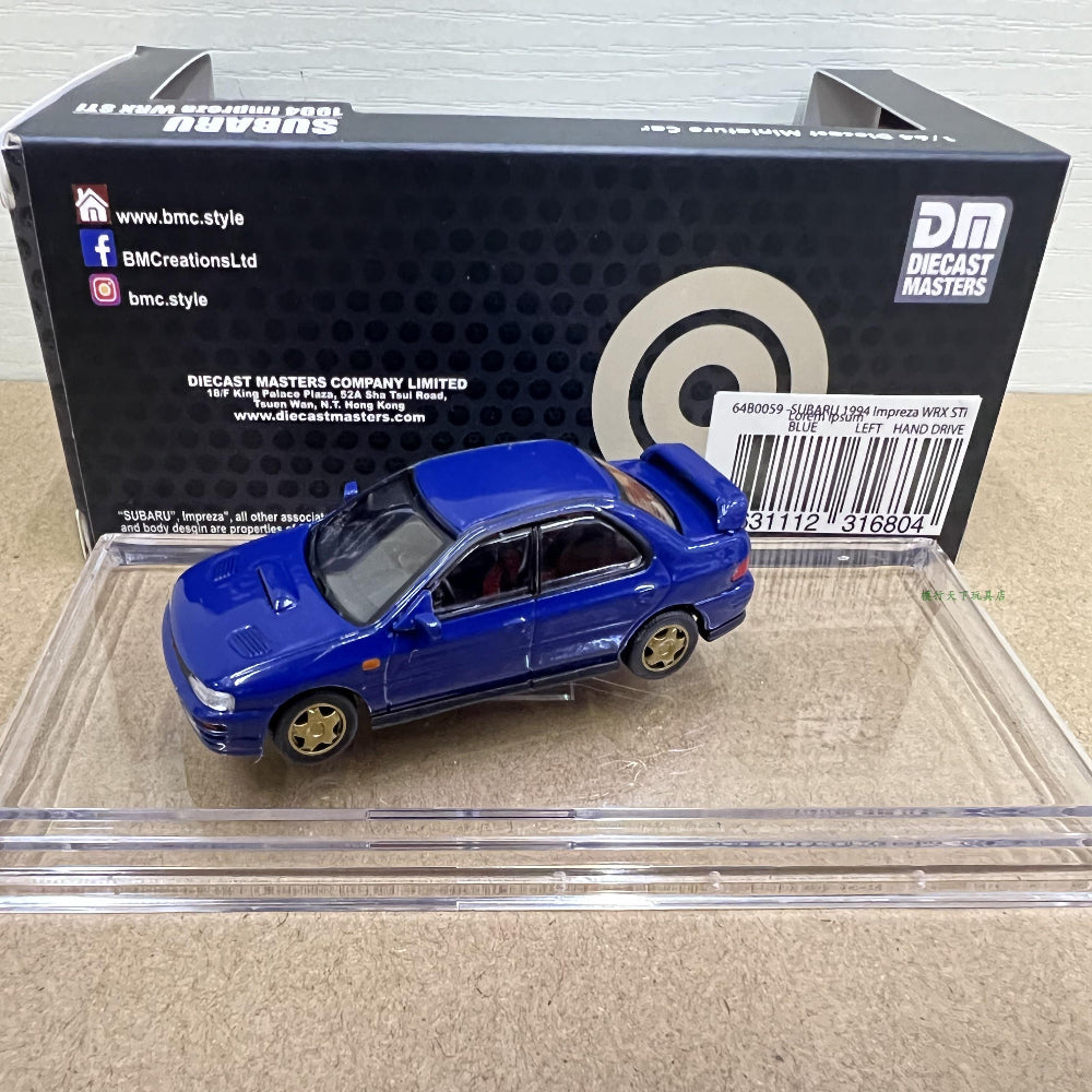 1/64 Scale 1994 Subaru Impreza WRX STi Diecast Model Car