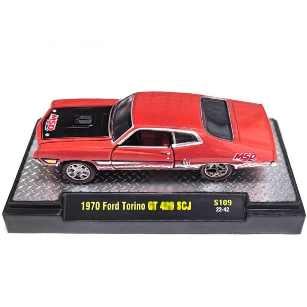 1/64 Scale 1970 Ford Torino GT 429 SCJ Muscle Car Diecast Model