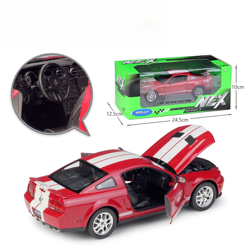 1/24 Scale 2007 Ford Mustang Shelby Cobra GT500 Diecast Model Car