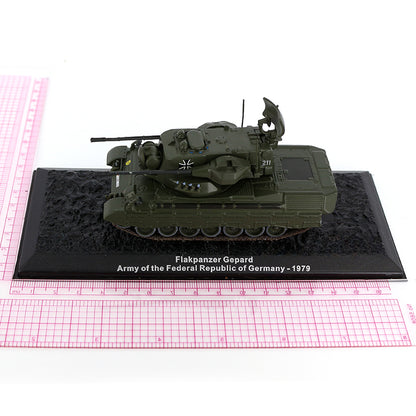 1/72 Scale 1979 Flakpanzer Gepard German Self-Propelled Anti-Aircraft Gun (SPAAG) Diecast Model