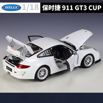 1/18 Scale Porsche 911 GT3 Cup Sports Car Diecast Model