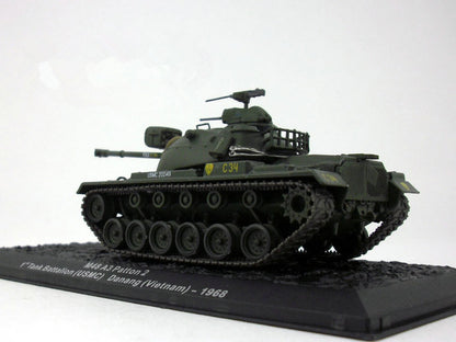 1/72 Scale 1968 M48A2 Patton USMC Vietnam War Tank Diecast Model