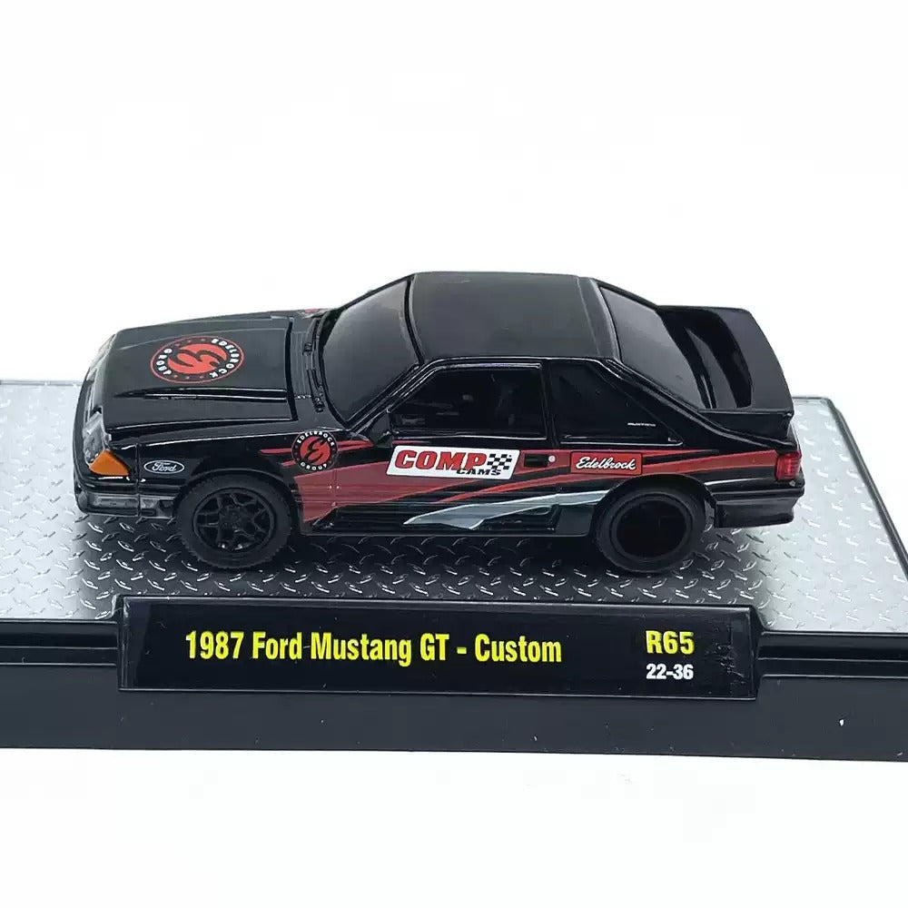 1/64 Scale 1987 Ford Mustang GT Custom Sports Car Diecast Model