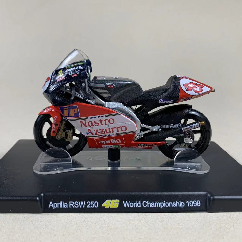 1/18 Scale 1998 Aprilia RSW 250 World Championship Racing Motorcycle Diecast Model