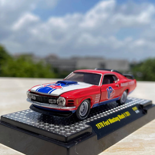 1/64 Scale 1970 Ford Mustang Mach 1 351 Diecast Model Car