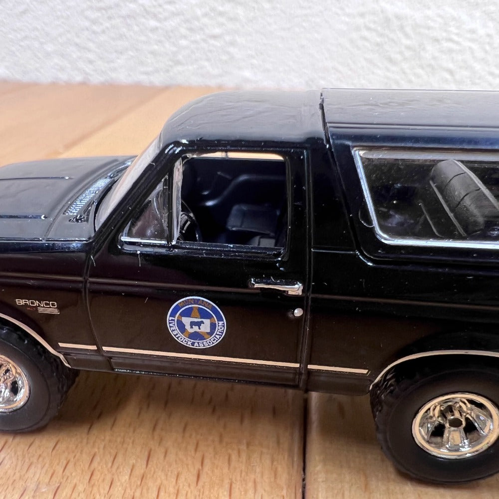 1/64 Scale 1992 Ford Bronco SUV Montana Livestock Association Diecast Model Car