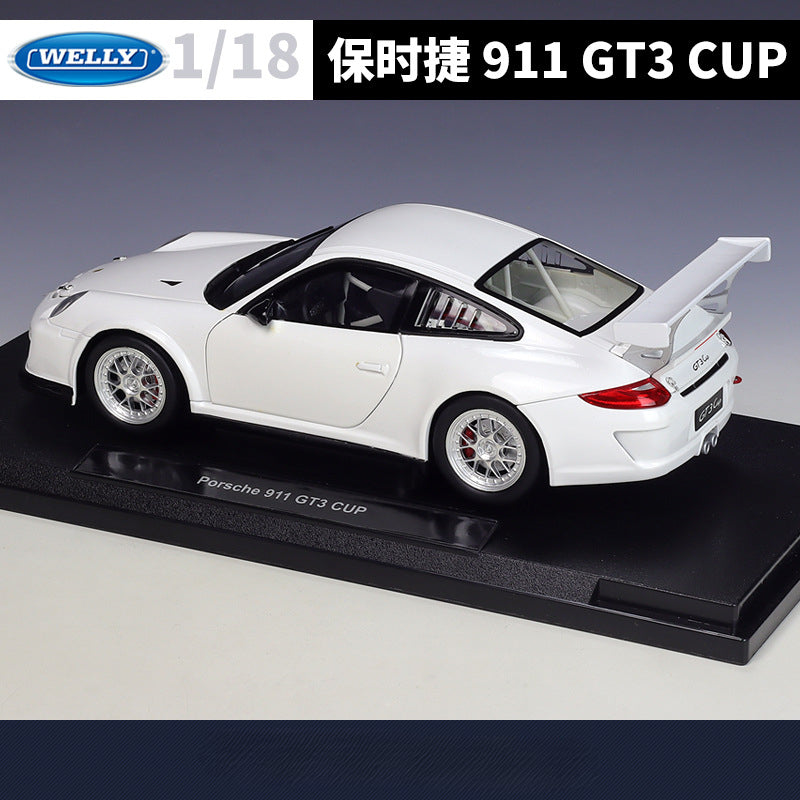 1/18 Scale Porsche 911 GT3 Cup Sports Car Diecast Model