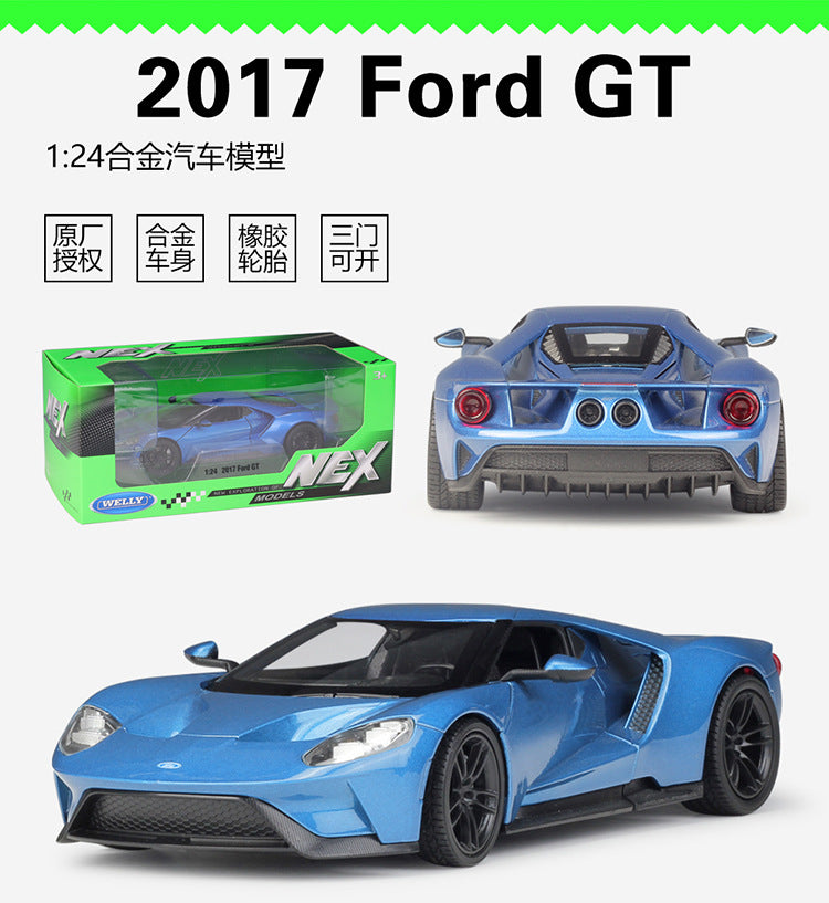 1/24 Scale 2017 Ford GT Sports Car Diecast Model