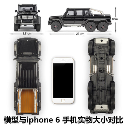 1/24 Scale Mercedes-AMG G63 6x6 Pickup Truck Diecast Model Car