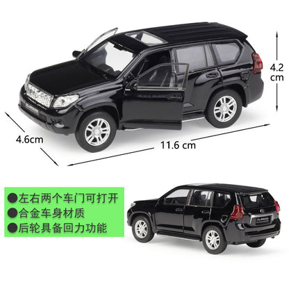 1/36 Scale Toyota Land Cruiser Prado Diecast Model Car Pull Back Toy