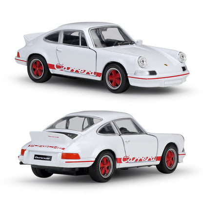 1/36 Scale 1973 Porsche 911 Carrera RS Diecast Model Car Pull Back Toy