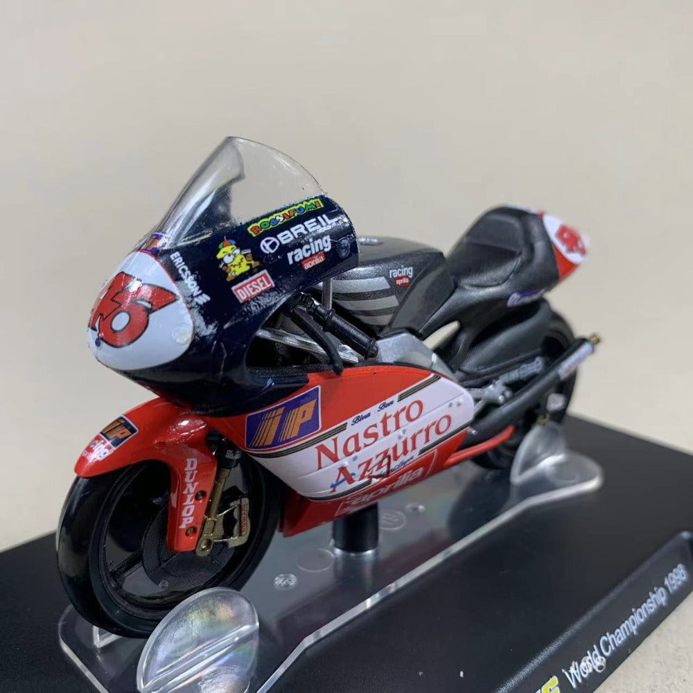 1/18 Scale 1998 Aprilia RSW 250 World Championship Motorcycle Diecast Model