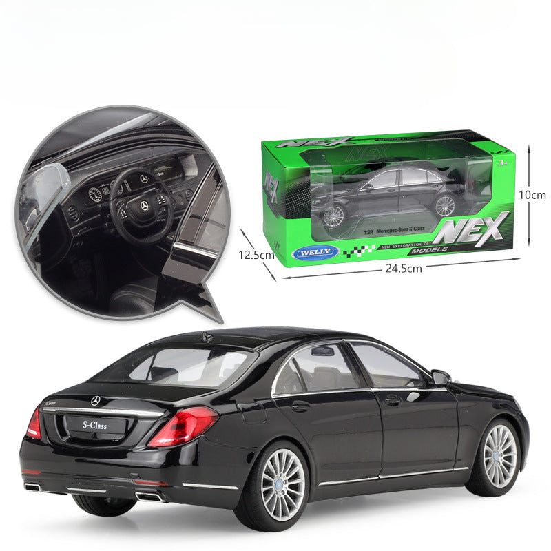 1/24 Scale Mercedes-Benz S-Class Luxury Sedan Diecast Model Car