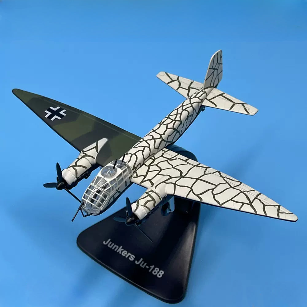 1/144 Scale Junkers Ju 88 German WWII Combat Aircraft Diecast Model