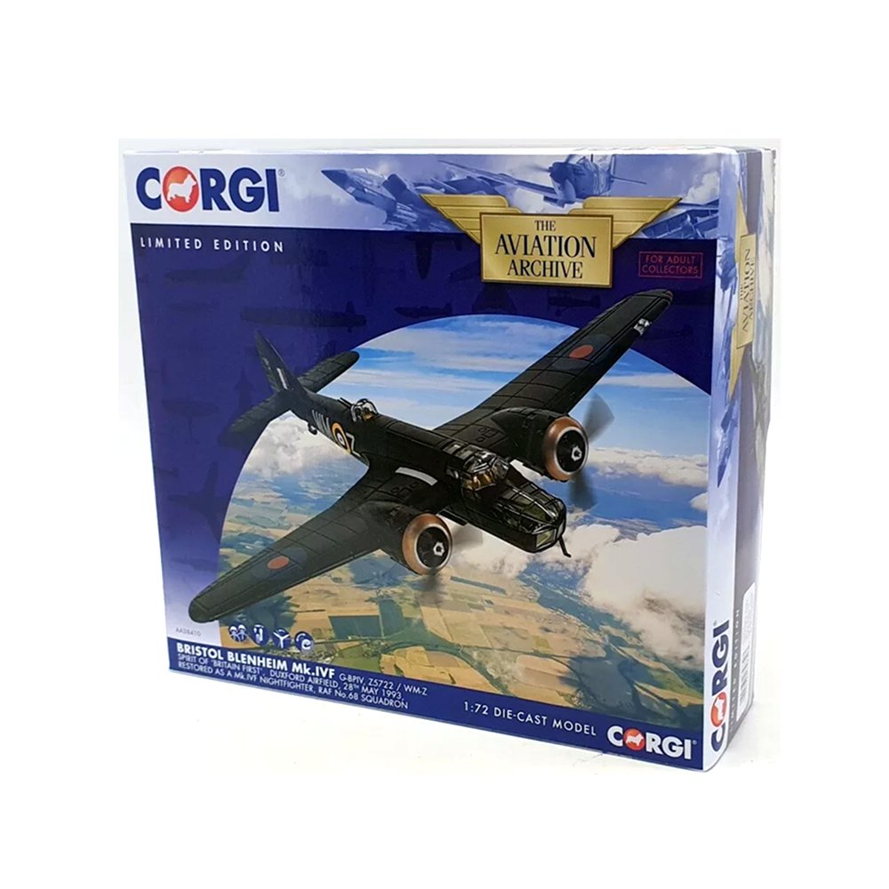 Bristol Blenheim WWII British Light Bomber 1/72 Scale Diecast Aircraft Model