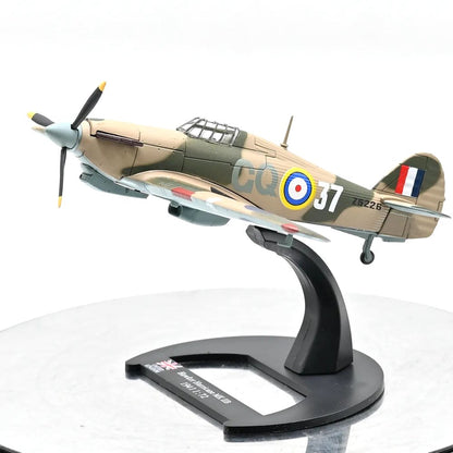 Hawker Hurricane Mk.IIB WWII British Fighter Aircraft 1/72 Scale Diecast Model