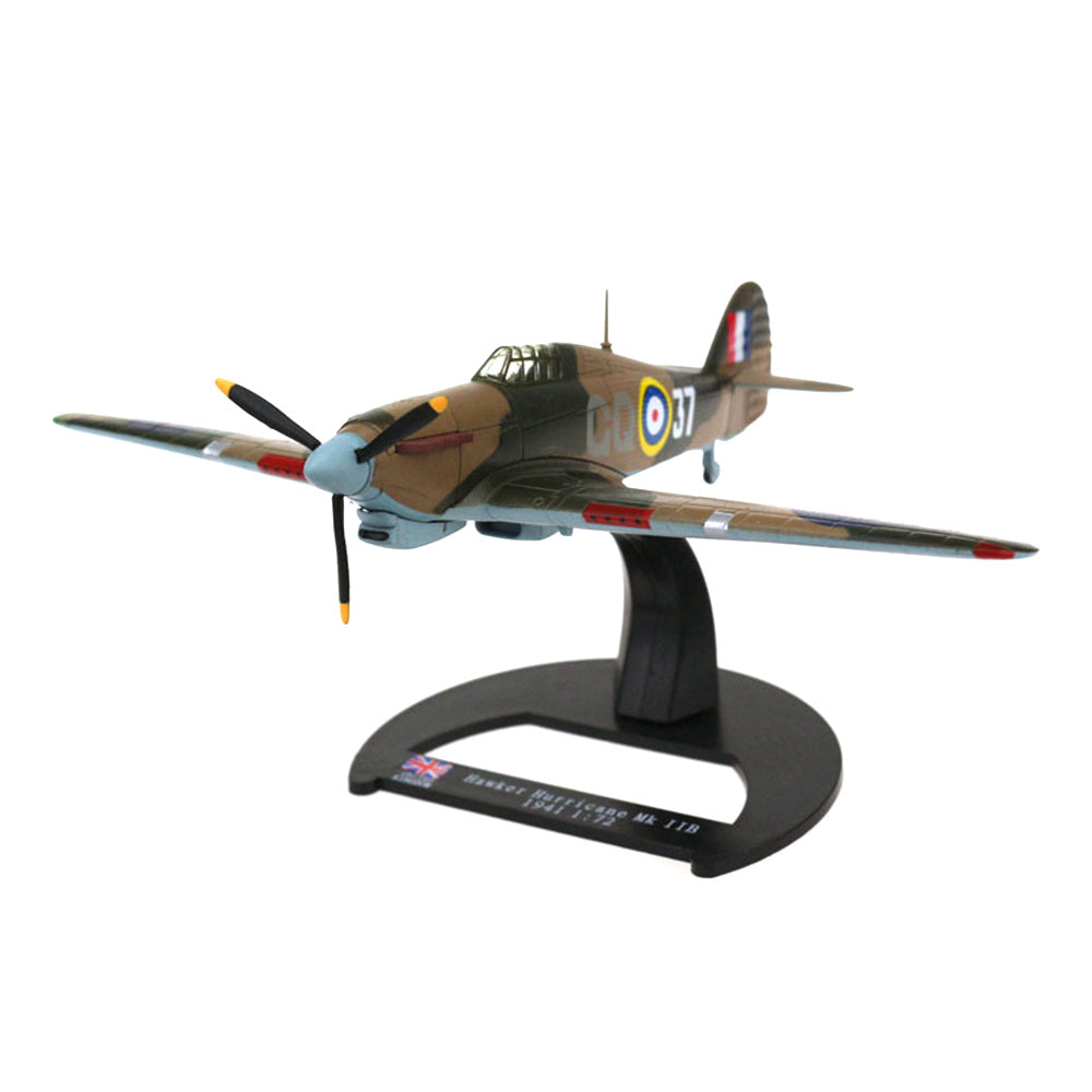 Hawker Hurricane Mk.IIB WWII British Fighter Aircraft 1/72 Scale Diecast Model