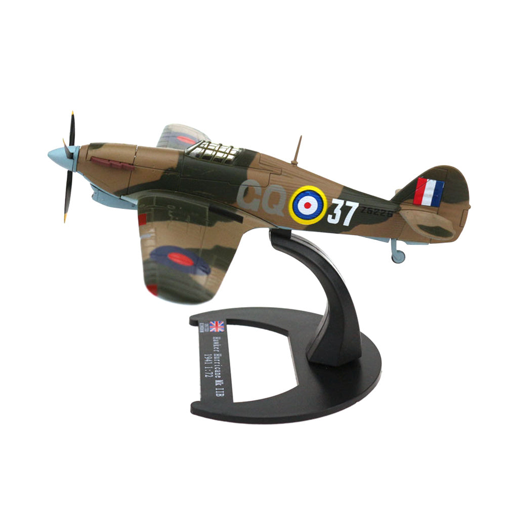 Hawker Hurricane Mk.IIB WWII British Fighter Aircraft 1/72 Scale Diecast Model