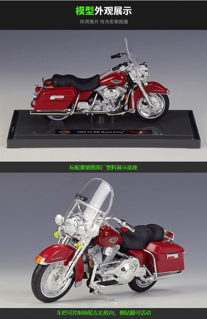 1/18 Scale 1999 Harley-Davidson FLHR Road King Diecast Model Motorcycle