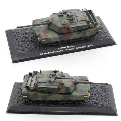 1/72 Scale Tank Diecast Models M1 Abrams M48 Patton M60 Tiger I Leopard 2 Sturmtiger Nashorn T-34 T-54 T-55 Challenger 1 C1 Ariete