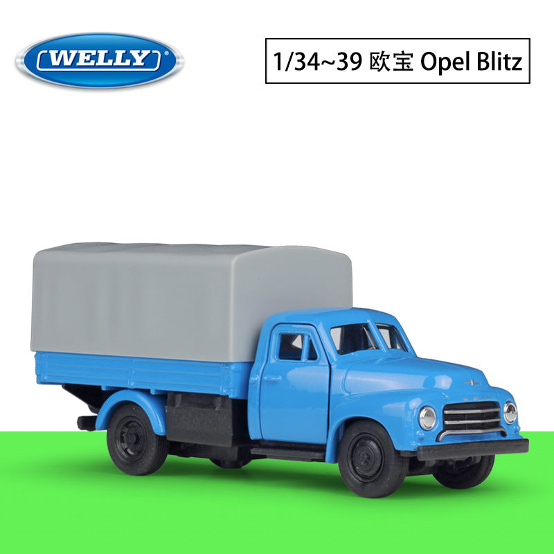 1/36 Scale Opel Blitz Truck Diecast Model Car Pull Back Toy