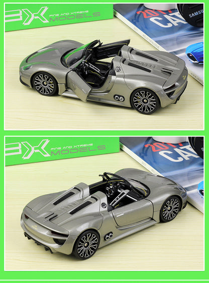 1/24 Scale Porsche 918 Spyder Concept Diecast Model Car