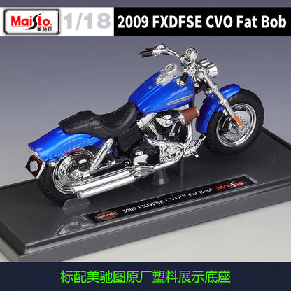1/18 Scale 2009 Harley-Davidson CVO Dyna Fat Bob FXDFSE Diecast Model Motorcycle