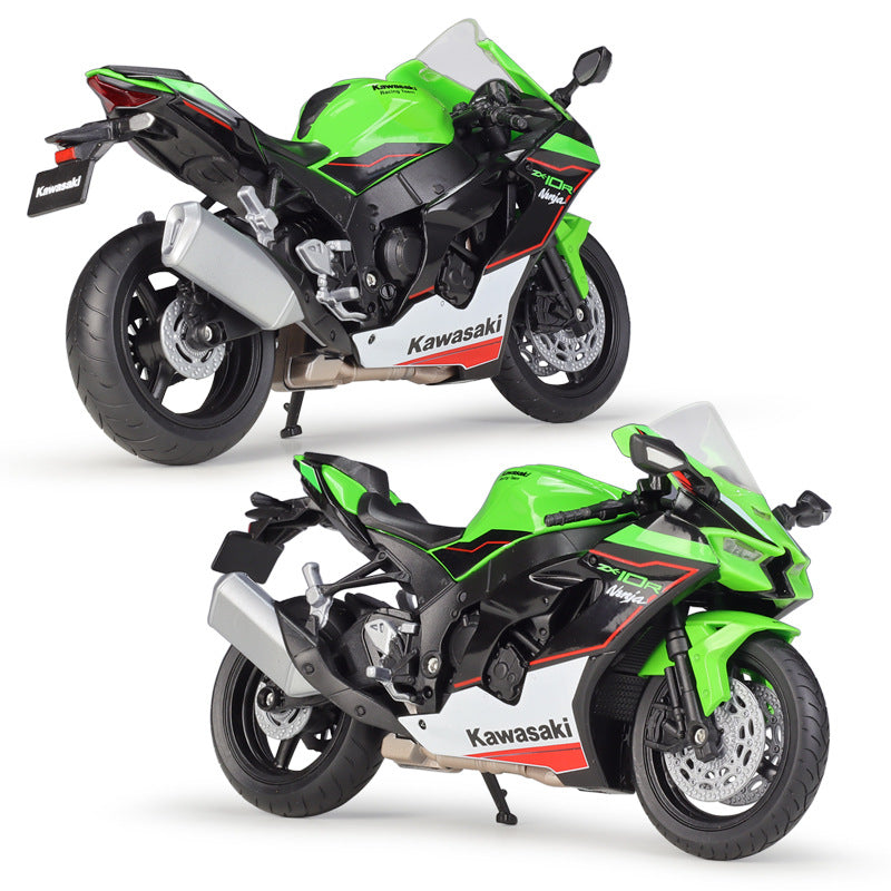 1/12 Scale 2021 Kawasaki Ninja ZX-10R Sport Bike Diecast Model Motorcycle