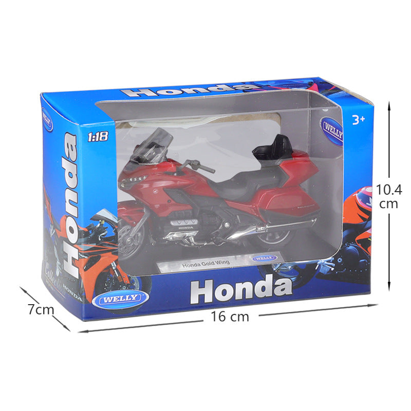 1/18 Scale Honda Gold Wing Touring Motorcycle Diecast Model