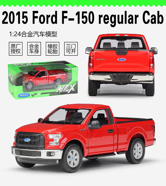 1/24 Scale 2015 Ford F-150 Regular Cab Pickup Truck Diecast Model