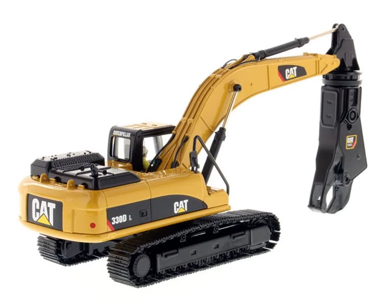 1/50 Scale Caterpillar 330D L Hydraulic Excavator with Shear Diecast Model DM85277