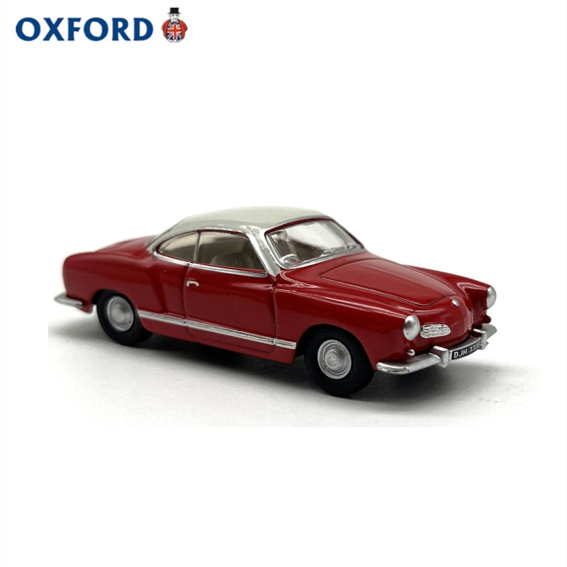 1/76 Scale Volkswagen Karmann Ghia Red Diecast Model Car