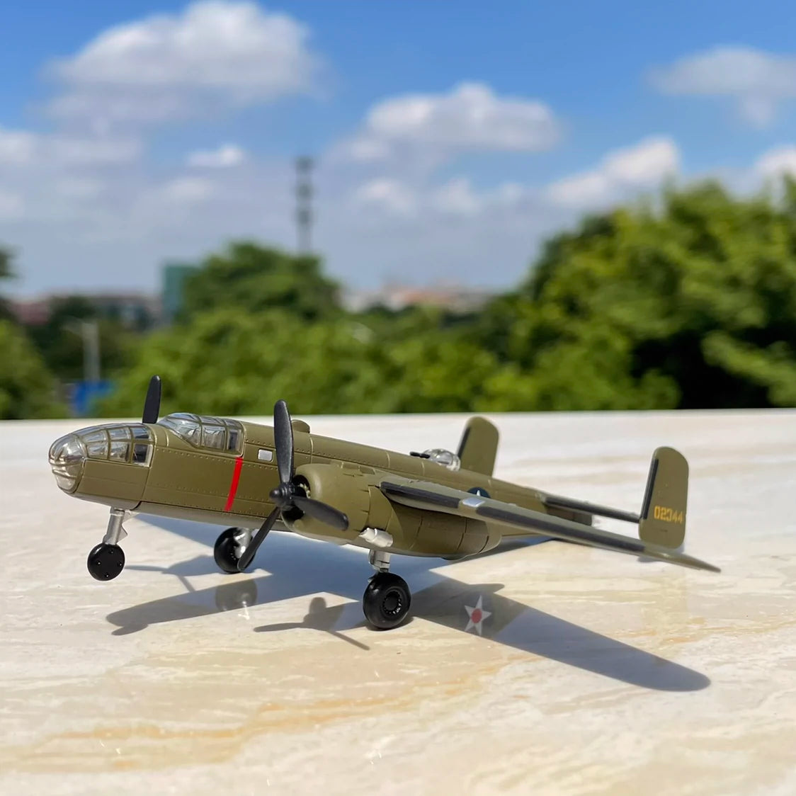 1/144 Scale North American B-25 Mitchell WWII Bomber Diecast Model Aircraft