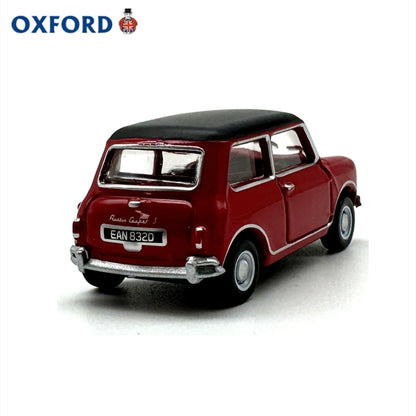 1/76 Scale Austin Cooper Mini Red/Black Diecast Model Car