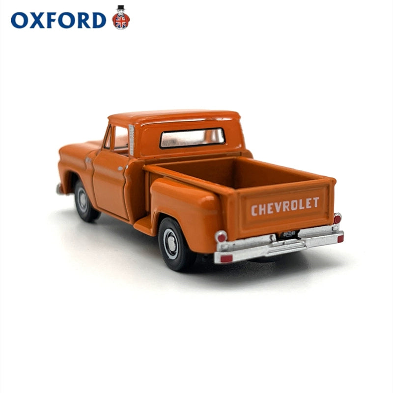 1/87 Scale 1965 Chevrolet Stepside Pickup Truck Orange Diecast Model