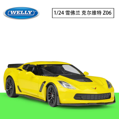 1/24 Scale 2017 Chevrolet Corvette Z06 Sports Car Diecast Model