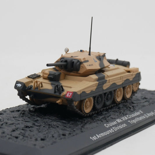 1/72 Scale Crusader II Cruiser Mk VIA 1942 WWII British Tank Diecast Model