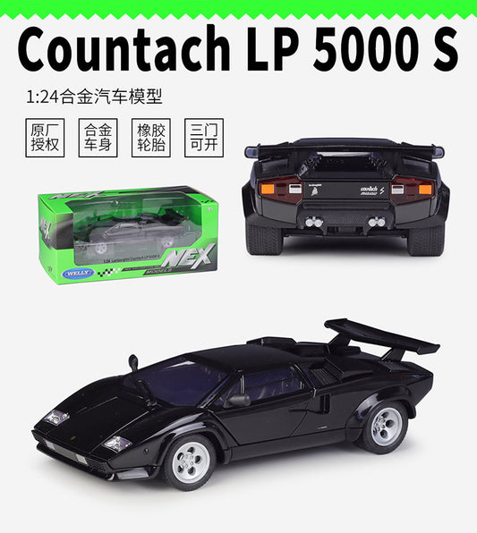 1/24 Scale Lamborghini Countach LP500 S Sports Car Diecast Model