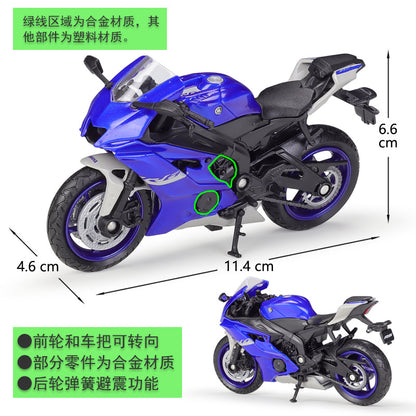 1/18 Scale 2020 Yamaha YZF-R6 Sport Bike Diecast Model Motorcycle