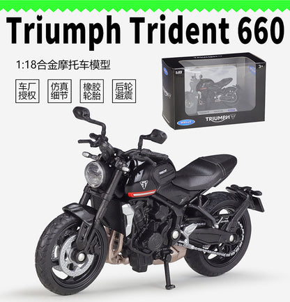 1/18 Scale Triumph Trident 660 Motorcycle Diecast Model