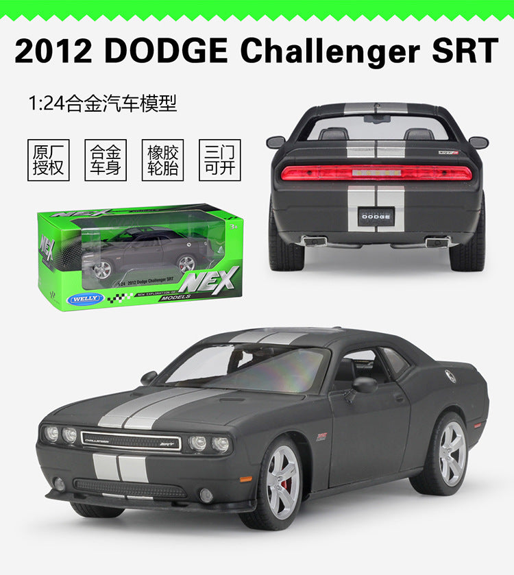 1/24 Scale 2012 Dodge Challenger SRT Diecast Model Car