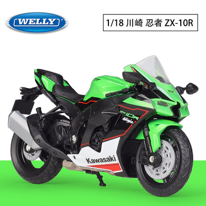 1/18 Scale 2021 Kawasaki Ninja ZX-10R Motorcycle Diecast Model