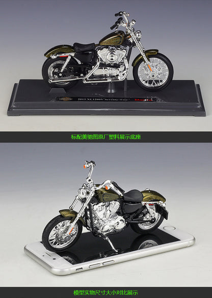 1/18 Scale 2013 Harley-Davidson XL1200V Seventy-Two Diecast Model Motorcycle