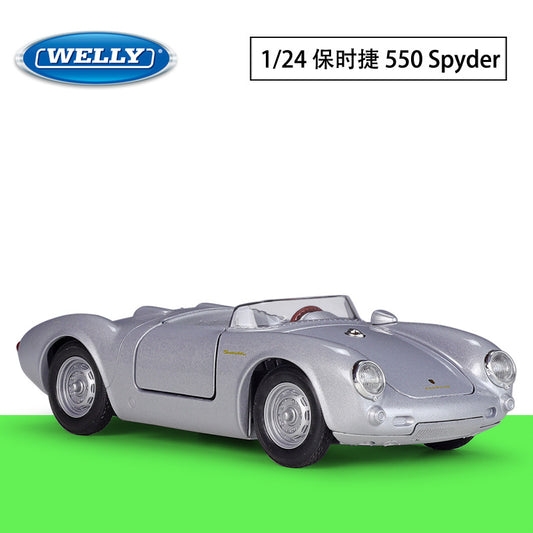 1/24 Scale Porsche 550 Spyder Racing Sports Car Diecast Model