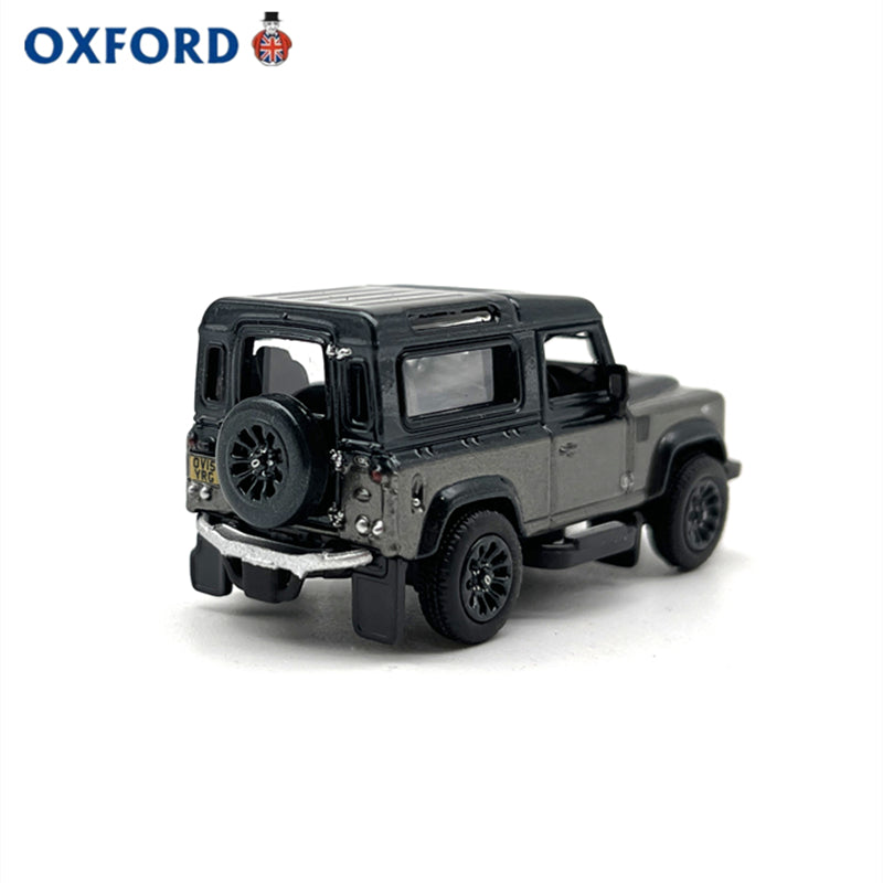 1/76 Scale Land Rover Defender 90 Grey Diecast Model Car